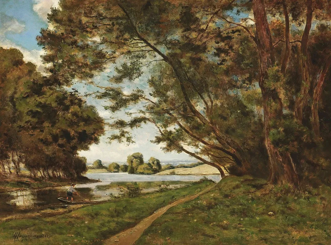 Le Sentier Au Pres De La Riviere