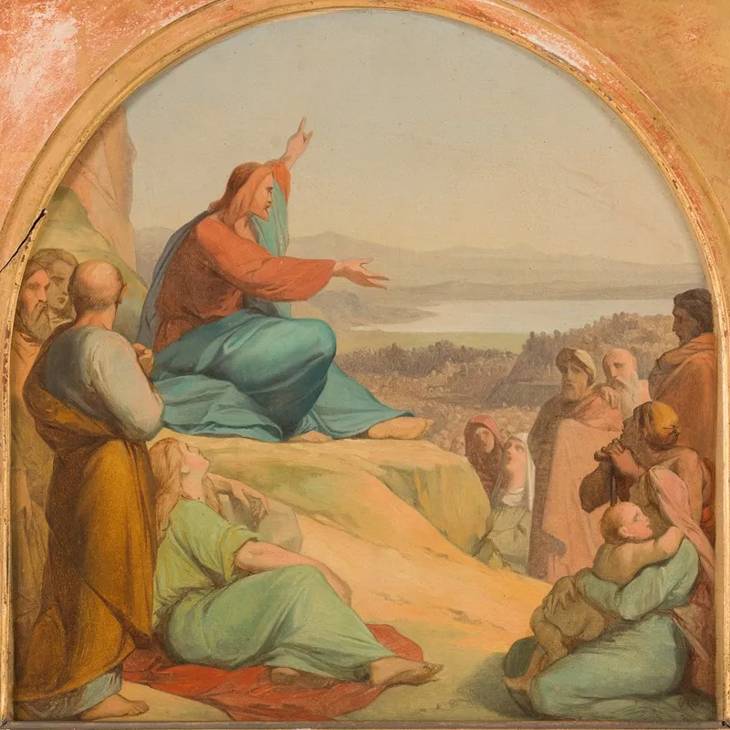 Le Sermon Sur La Montagne Wall Art by Nicolas Auguste Hesse - High-Resolution Digital Print