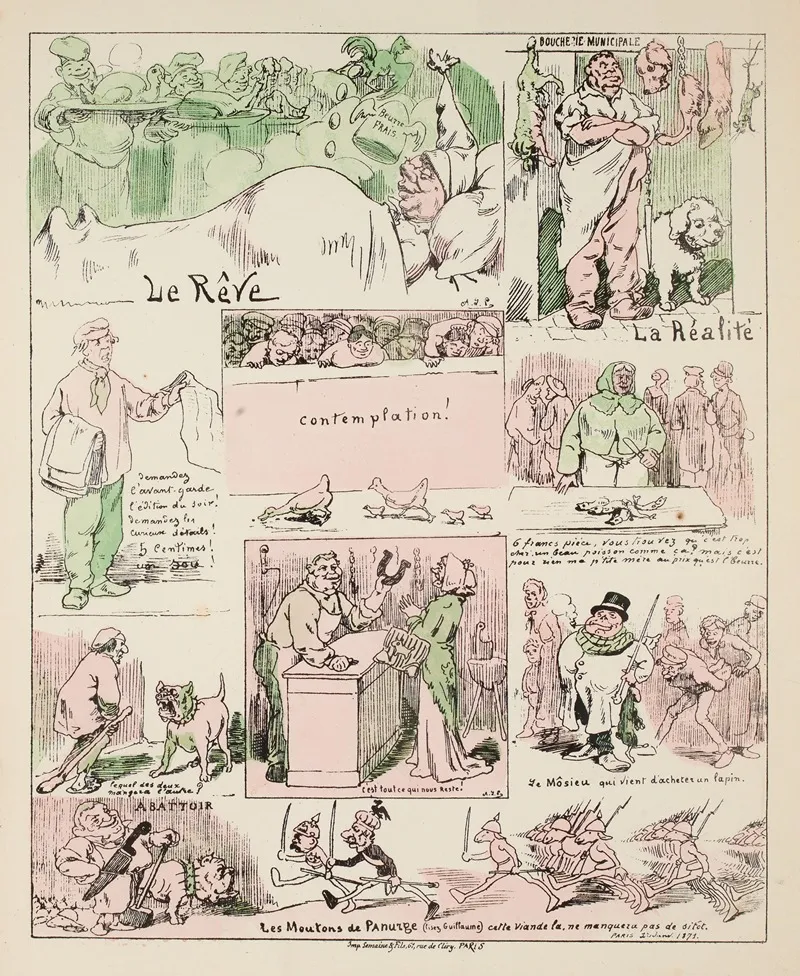 Le Siege De Paris Wall Art by Zut (Alfred Le Petit) - High-Resolution Digital Print