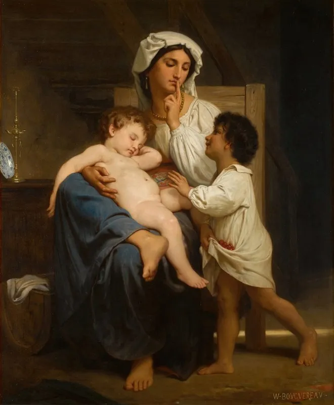 Le Sommeil 4 Wall Art by William Bouguereau - High-Resolution Digital Print