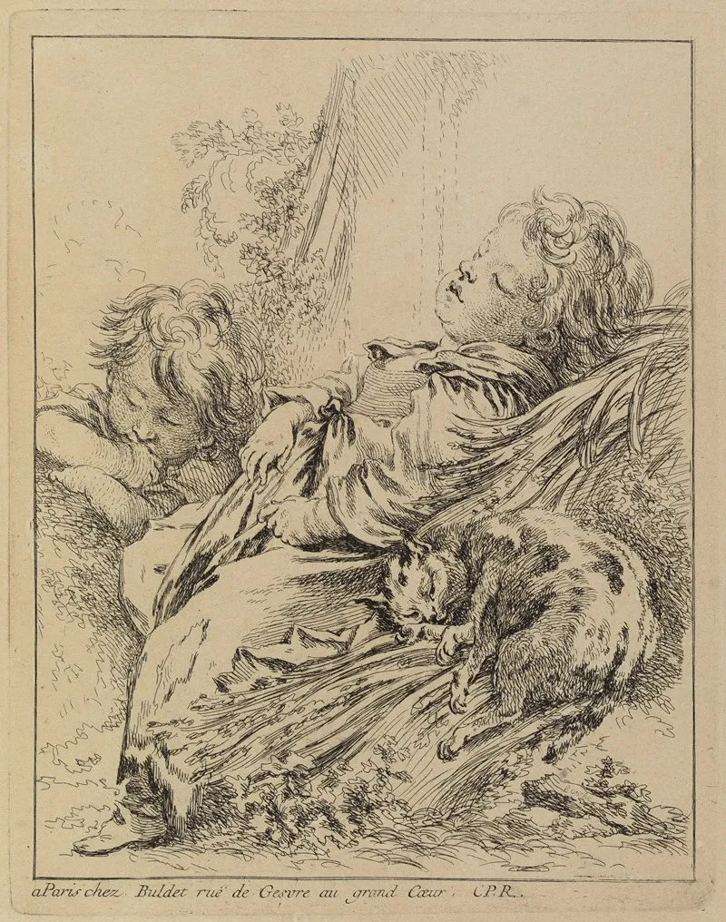 Le Sommeil 6 Wall Art by François Boucher - High-Resolution Digital Print