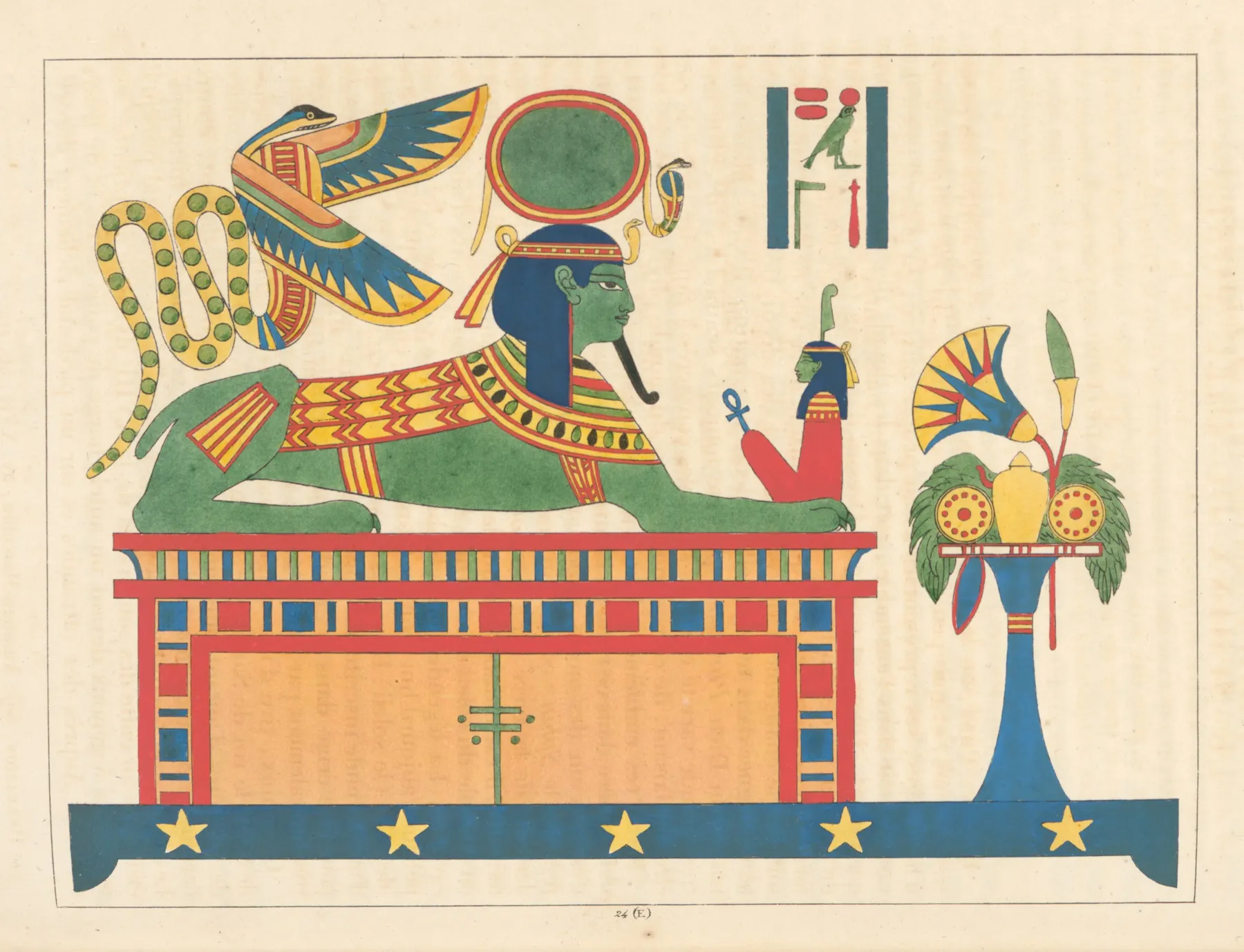 Le Sphinx Du Dieu Phre Ra Ou Du Soleil Wall Art by Léon-Jean-Joseph Dubois - High-Resolution Digital Print