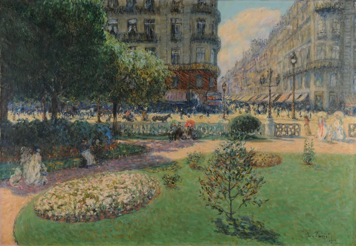 Le Square De La Trinite Wall Art by Louis Paviot - High-Resolution Digital Print