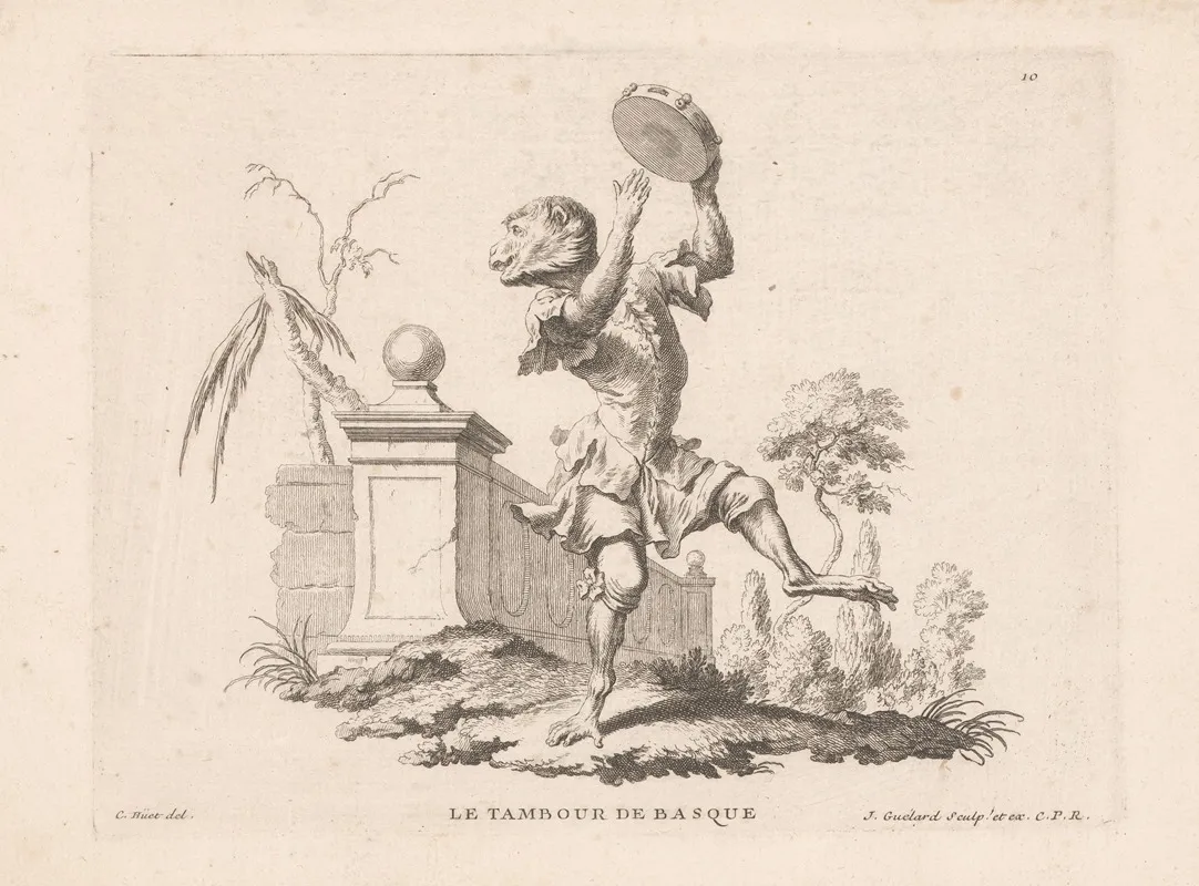 Le Tambour De Basque Wall Art by Jean Baptiste Guélard - High-Resolution Digital Print