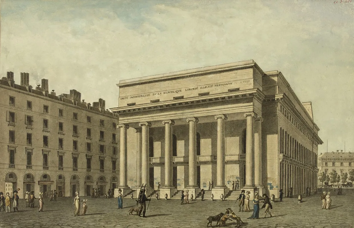 Le Theatre Des Italiens Actuel Opera Comique 2eme Arrondissement Wall Art by Angelo Garbizza - High-Resolution Digital Print