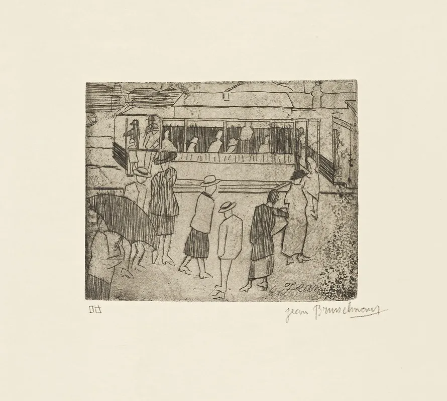 Le Tramway Wall Art by Jean Brusselmans - High-Resolution Digital Print