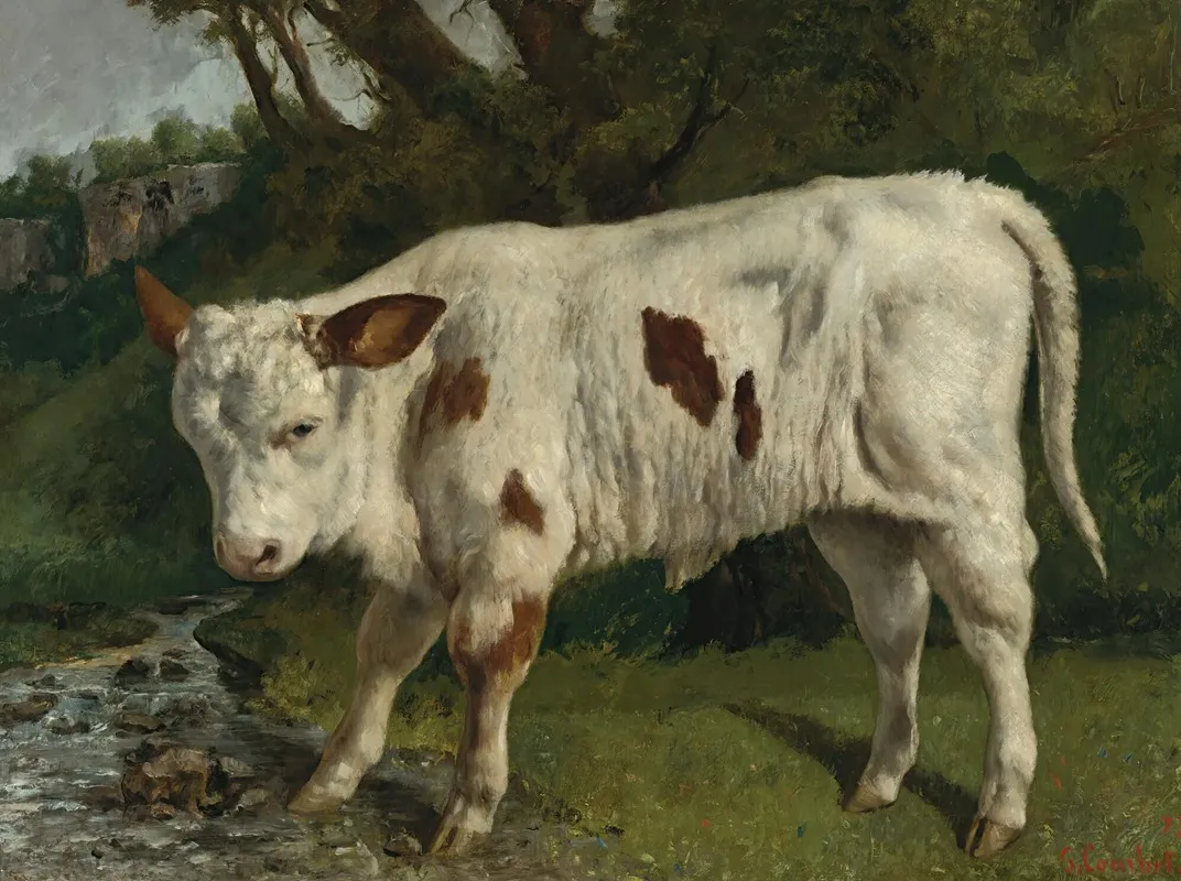 Le Veau Blanc Wall Art by Gustave Courbet - High-Resolution Digital Print