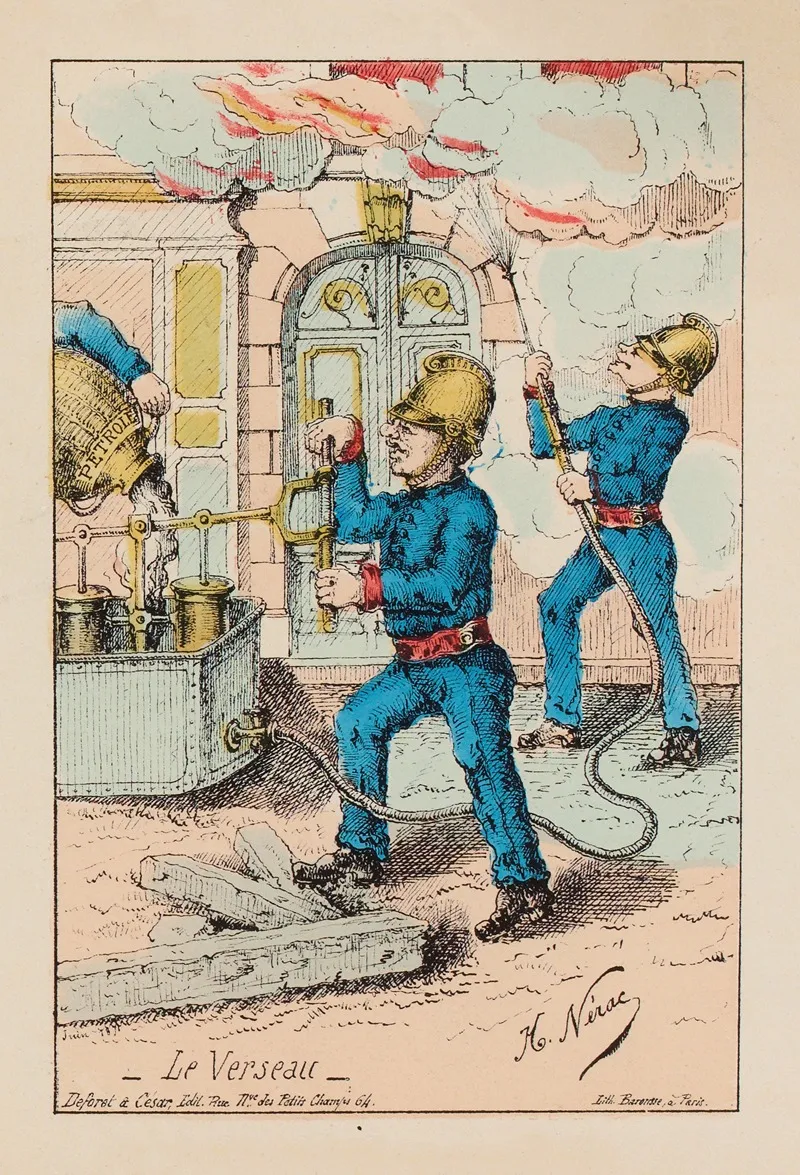 Le Verseau Les Pompiers De La Commune Wall Art by H. Nérac - High-Resolution Digital Print