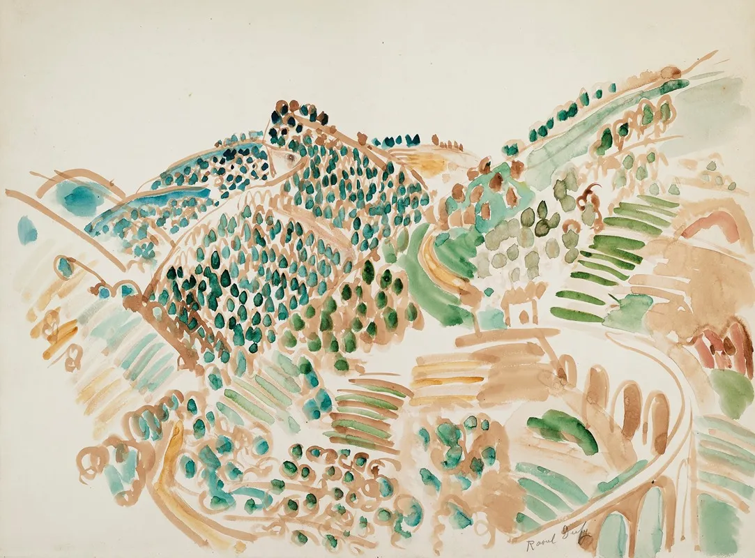 Le Viaduc De Vence Wall Art by Raoul Dufy - High-Resolution Digital Print