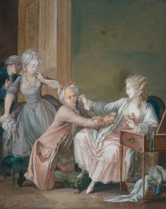 Le Vieillard Farde Wall Art by Antoine Borel - High-Resolution Digital Print