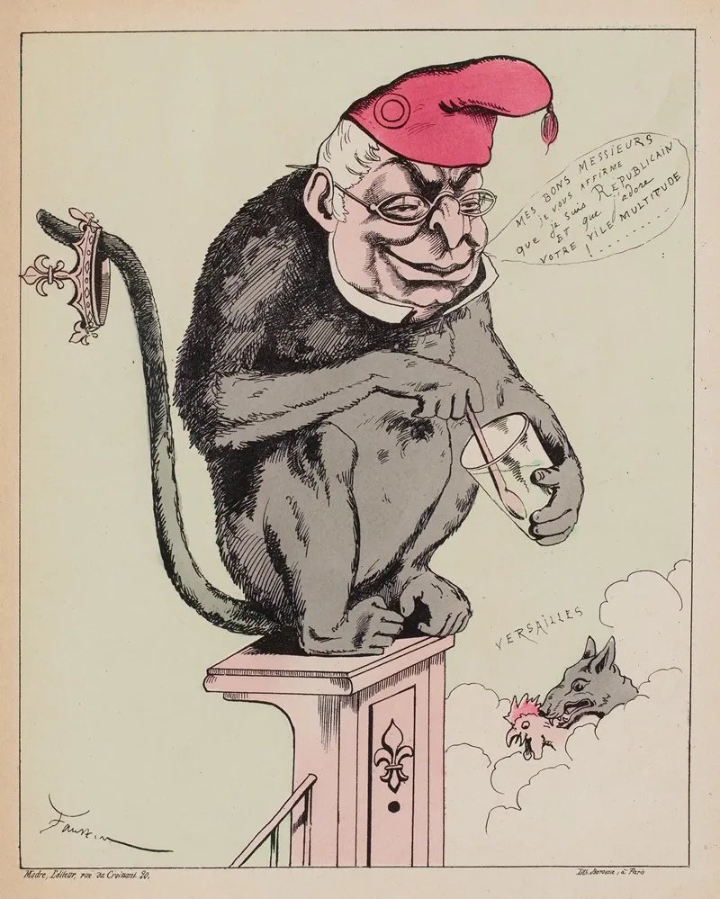 Le Vieux Singe Savant Va Til Etre Plume Ce Pauvre Coq Gaulois