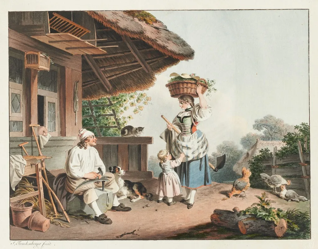 Le Villageois Wall Art by Sigmund Freudenberger - High-Resolution Digital Print
