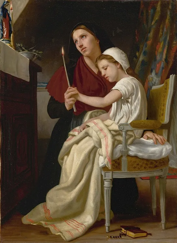 Le Voeu Wall Art by William Bouguereau - High-Resolution Digital Print