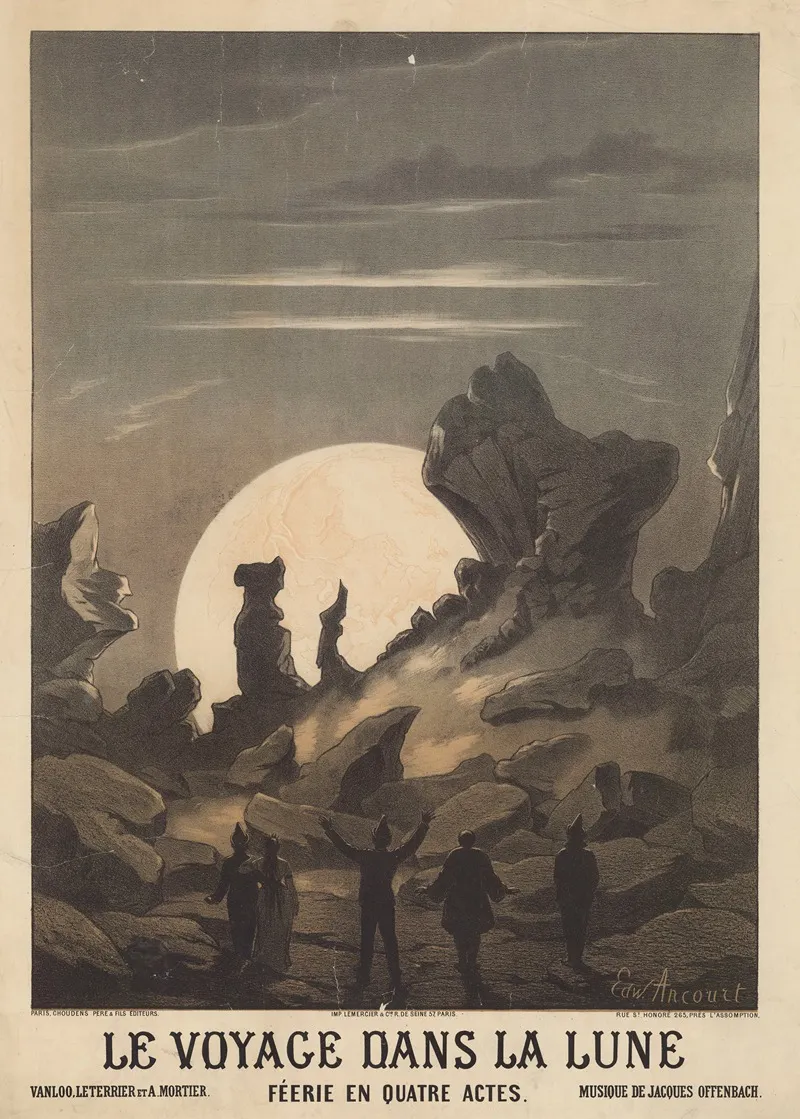 Le Voyage Dans La Lune Feerie En Quatre Actes Wall Art by Edward Ancourt - High-Resolution Digital Print