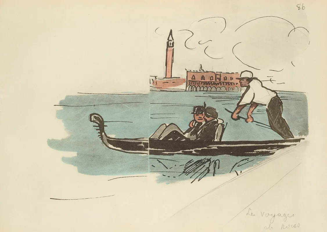 Le Voyage De Noces Venise Wall Art by Paul Goute - High-Resolution Digital Print