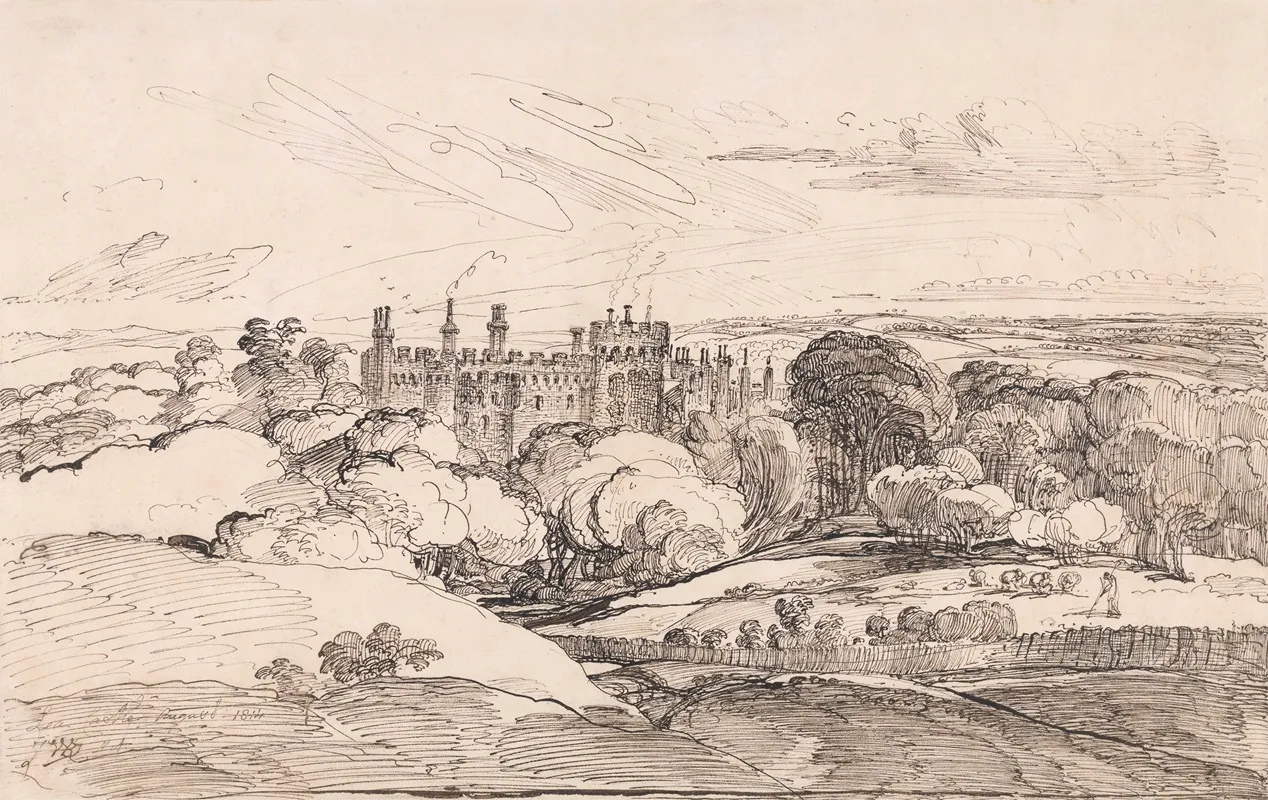 Lea Castle From Above The Woods