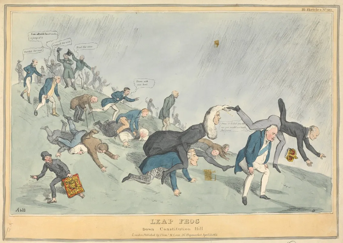 Leap Frog Down Constitution Hill Wall Art by John Doyle - High-Resolution Digital Print