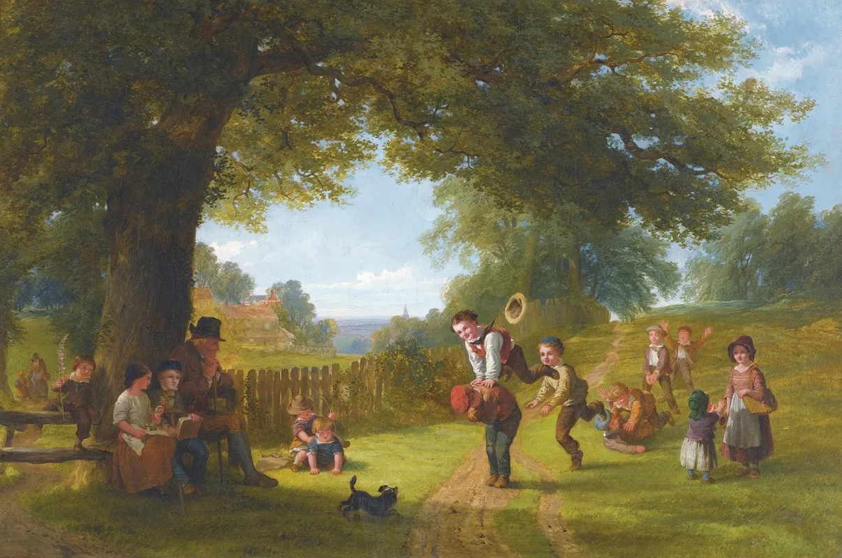 Leap Frog Wall Art by George William Willis - High-Resolution Digital Print