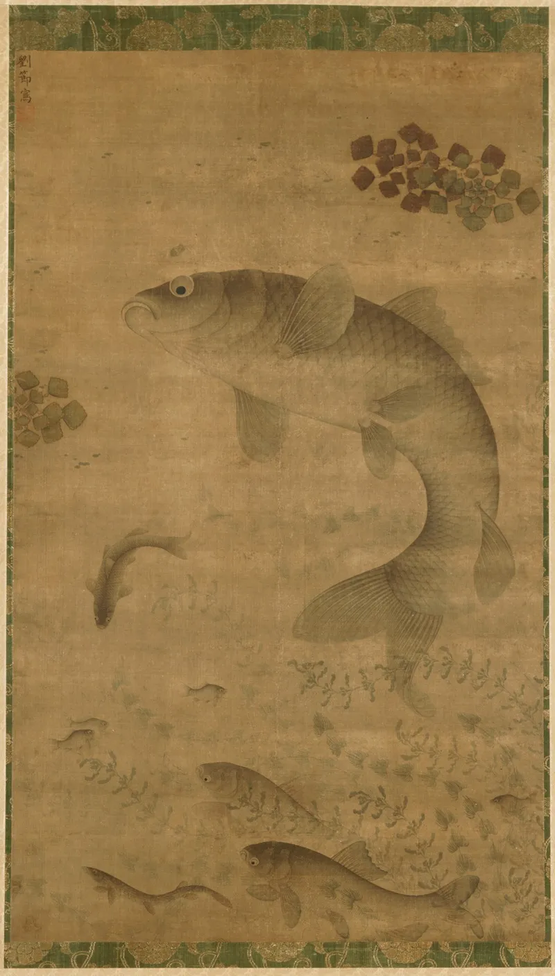 Leaping Carp Wall Art by Liu Jie - High-Resolution Digital Print