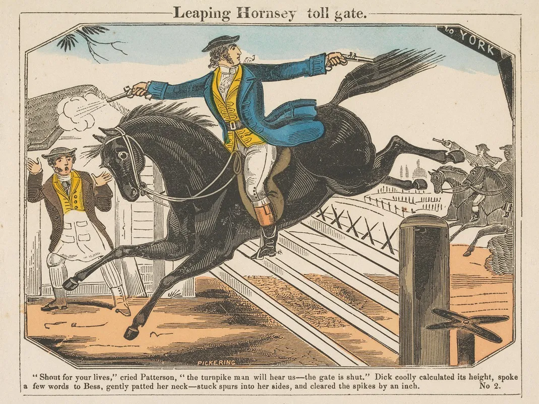 Leaping Hornsey Tollgate Wall Art by George Pickering - High-Resolution Digital Print