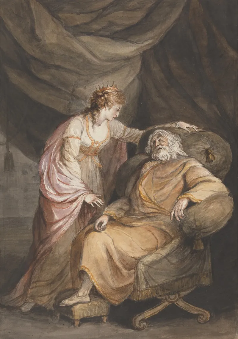Lear And Cordelia 2 Wall Art by Mary Hoare - High-Resolution Digital Print