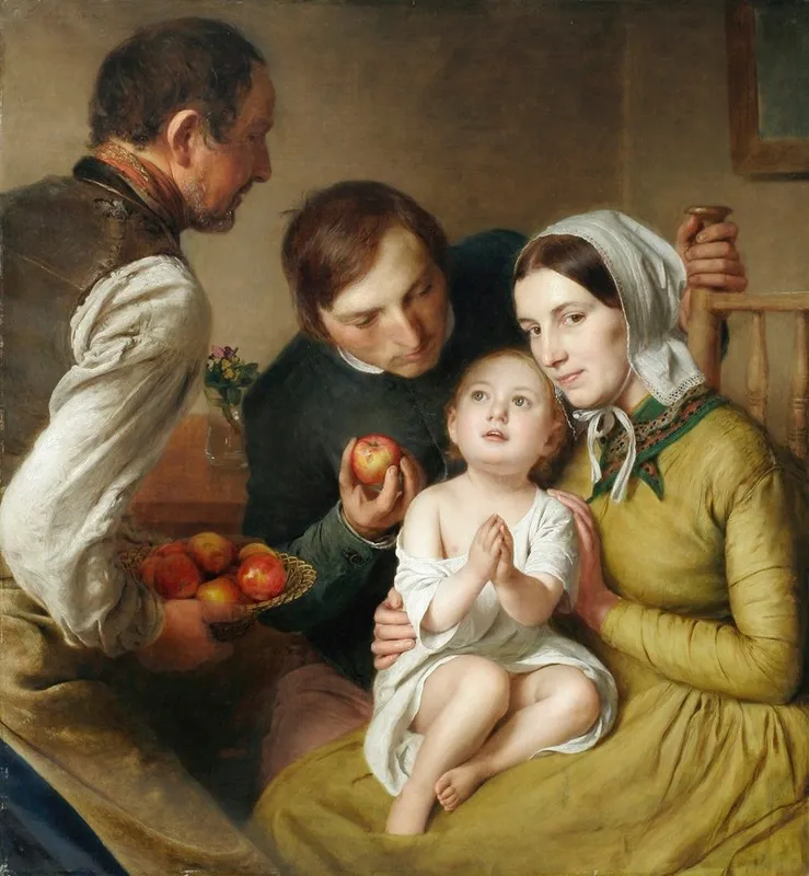 Learning To Beg Reiter Family Wall Art by Johann Baptist Reiter - High-Resolution Digital Print