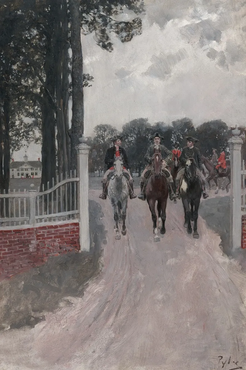 Leaving Mount Vernon For The Congress Of The Colonies