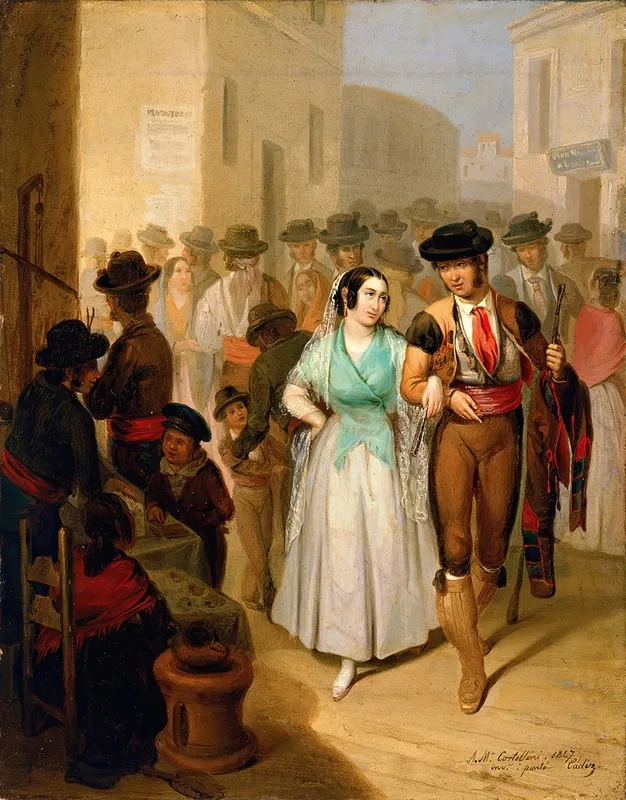 Leaving The Bullring Wall Art by Angel María Cortellini Hernández - High-Resolution Digital Print