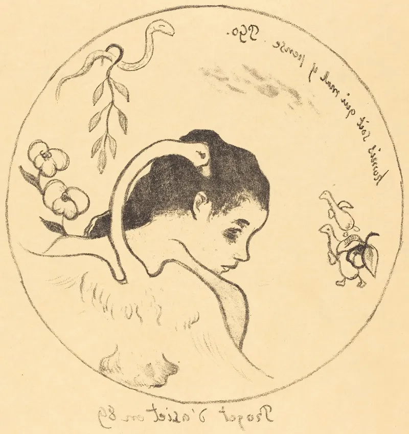 Leda Cover Wall Art by Paul Gauguin - High-Resolution Digital Print