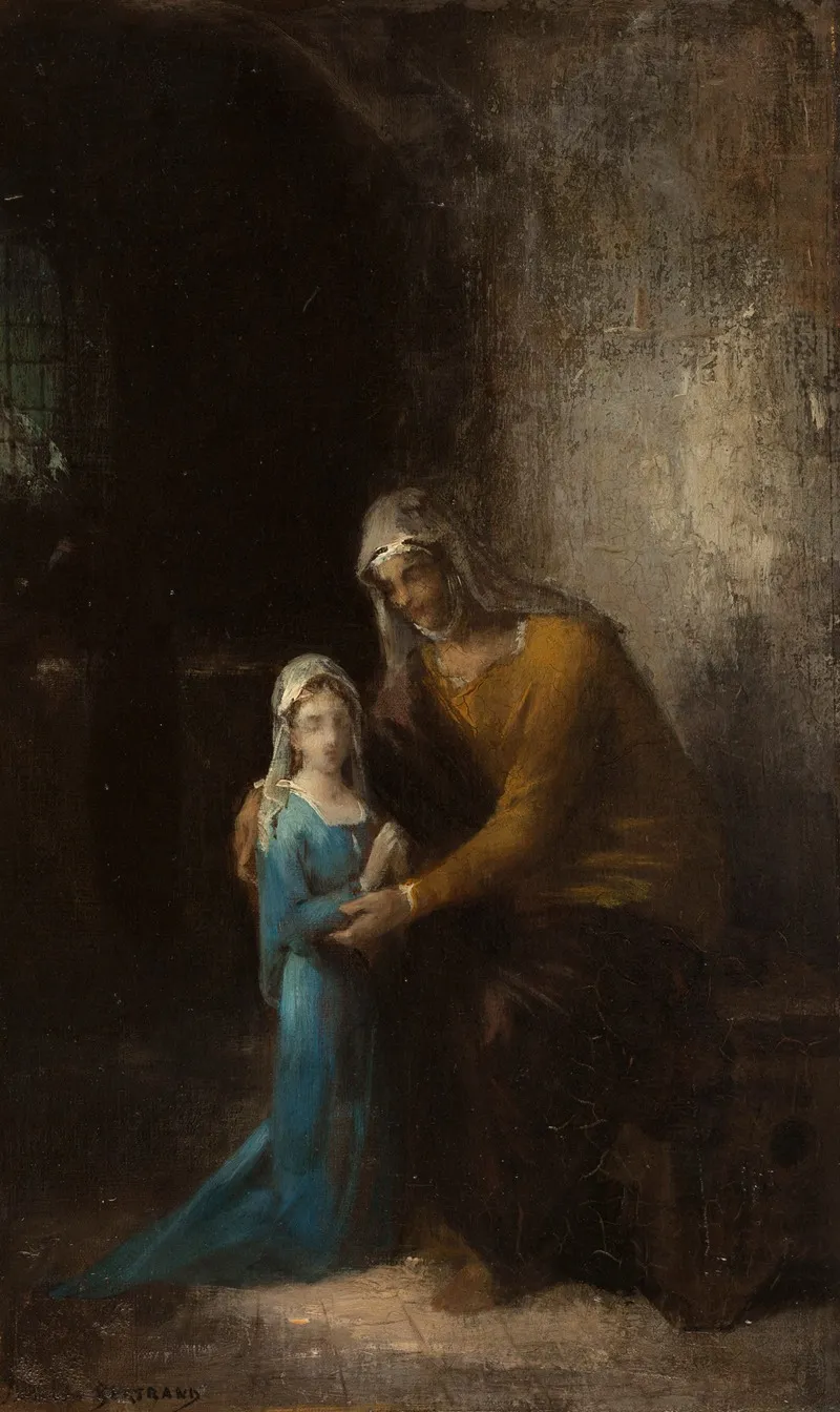 Leducation De La Vierge Wall Art by James Bertrand - High-Resolution Digital Print