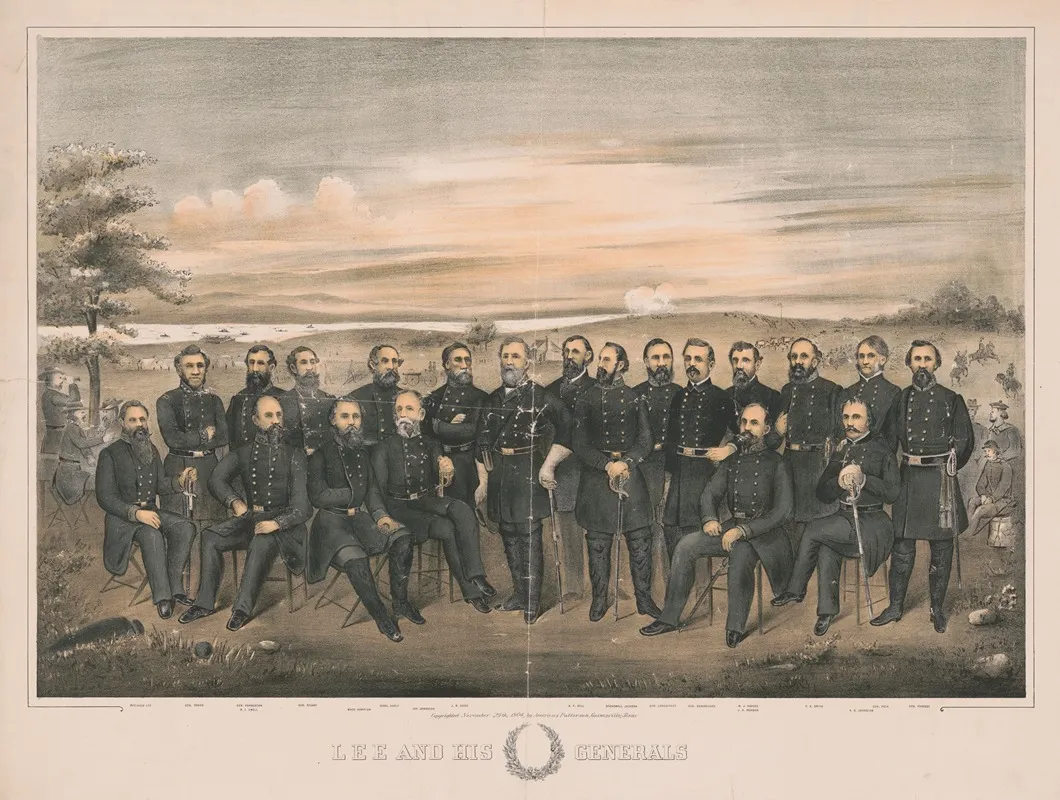 Lee And His Generals Wall Art by Americus Patterson - High-Resolution Digital Print