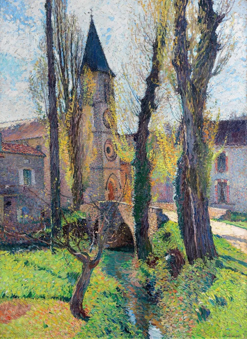Leglise De Labastide Du Vert 3 Wall Art by Henri Martin - High-Resolution Digital Print