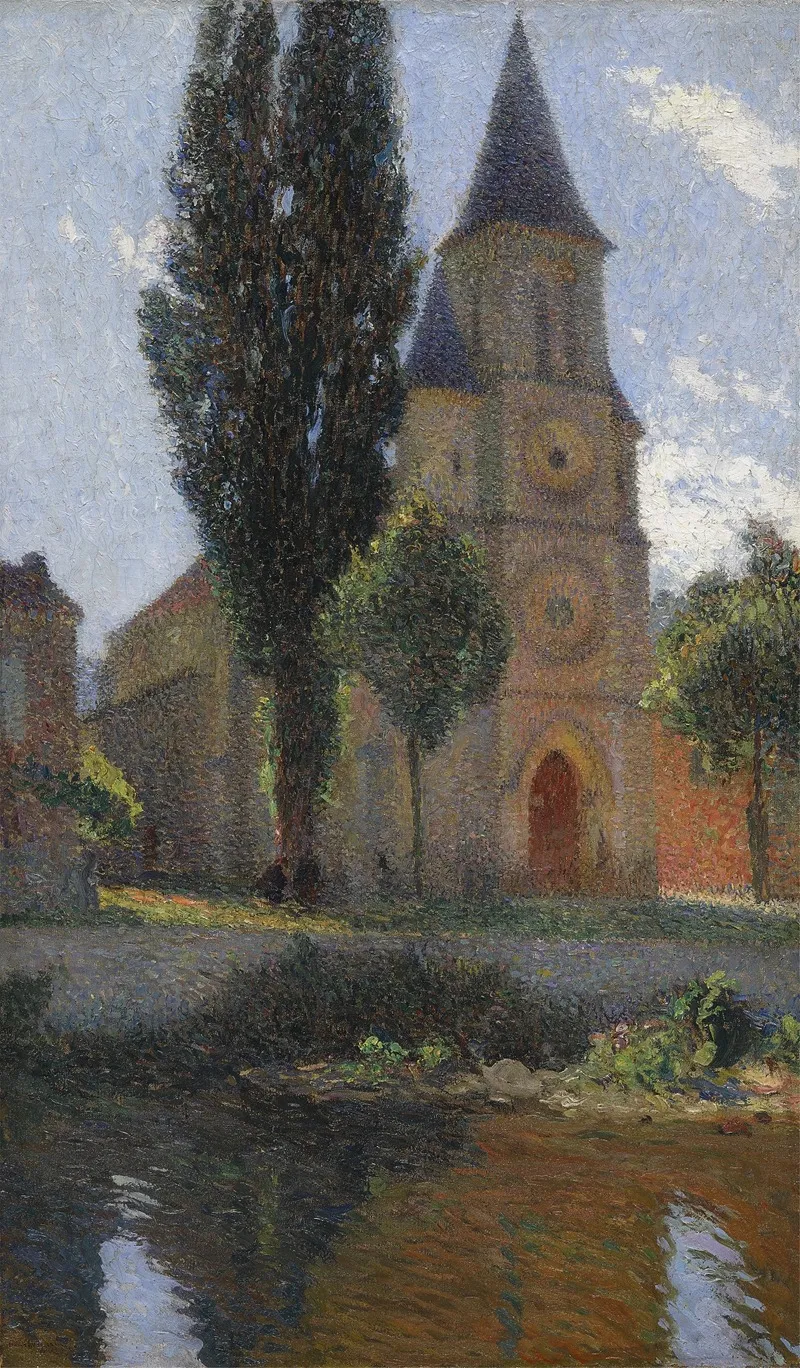 Leglise De Labastide Du Vert Un Matin Dete