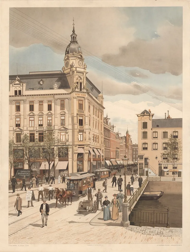 Leidsestraat Amsterdam Wall Art by Bernardus Bueninck - High-Resolution Digital Print