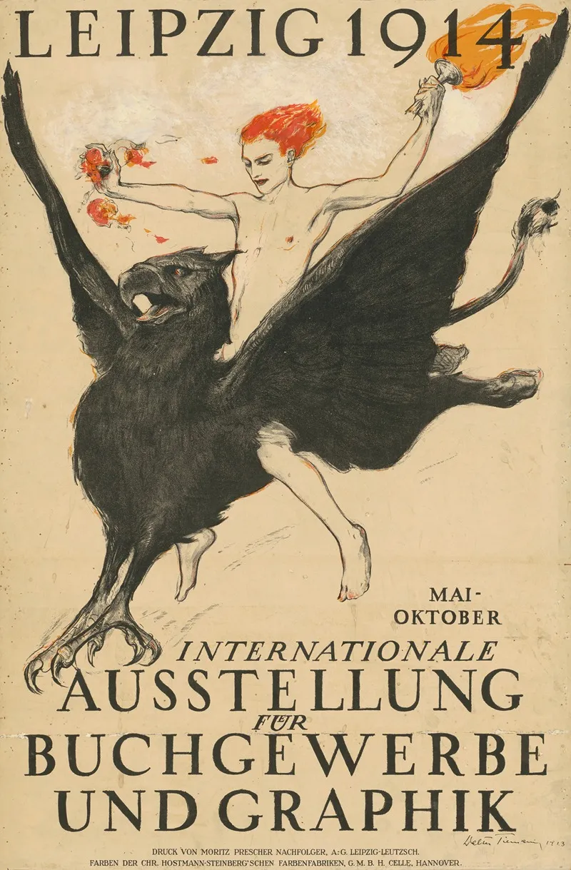 Leipzig 1914 Internationale Ausstellung Fur Buchgewerbe Und Graphik 2 Wall Art by Walter Tiemann - High-Resolution Digital Print