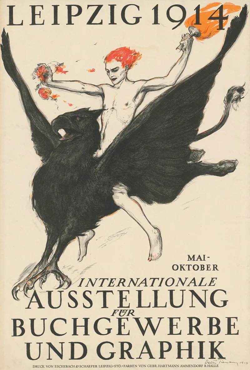 Leipzig 1914 Internationale Ausstellung Fur Buchgewerbe Und Graphik 3 Wall Art by Walter Tiemann - High-Resolution Digital Print
