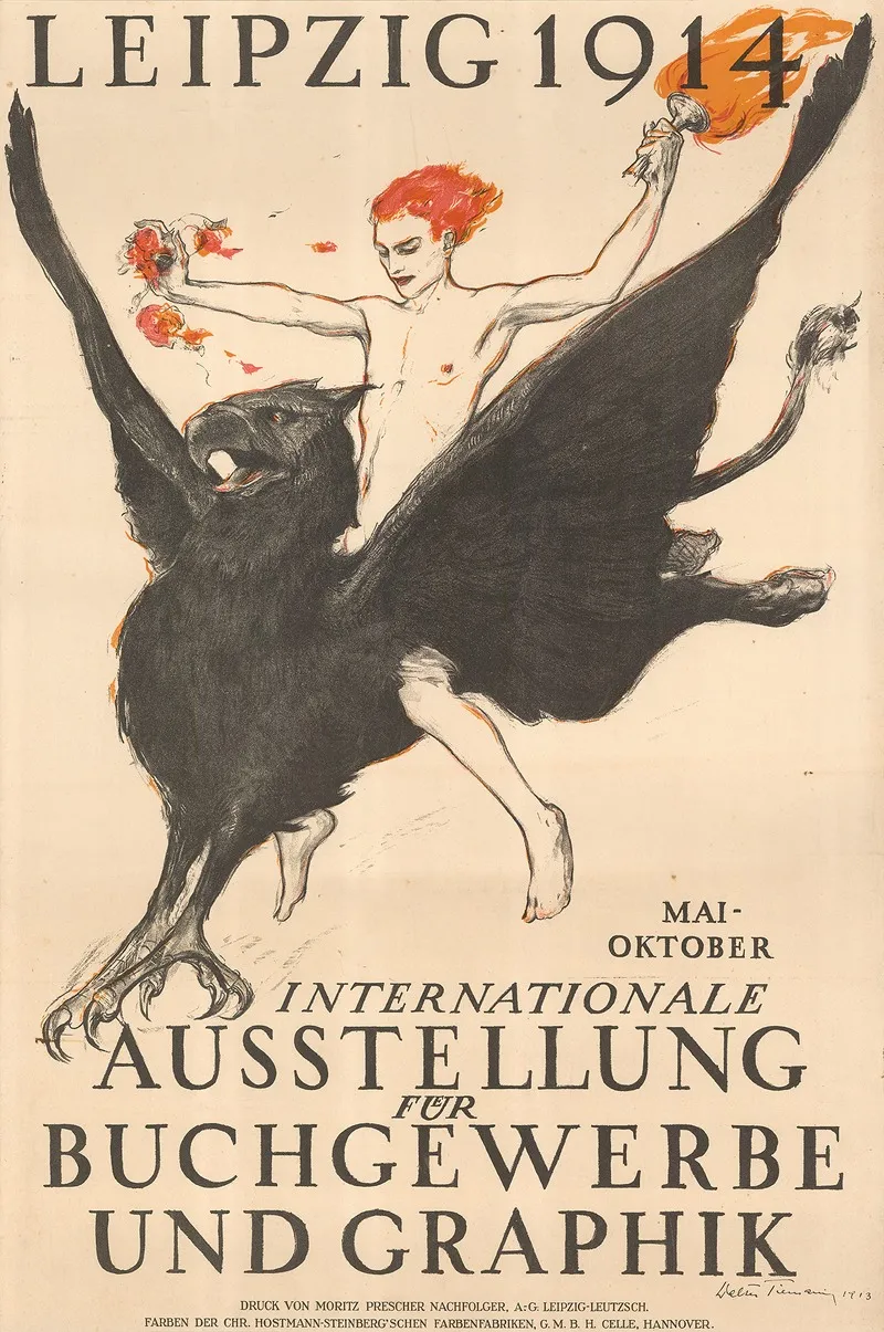 Leipzig 1914 Internationale Ausstellung Fur Buchgewerbe Und Graphik Wall Art by Walter Tiemann - High-Resolution Digital Print