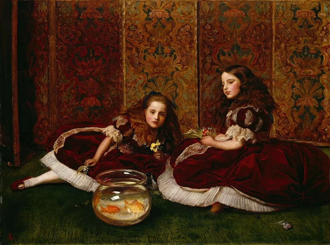 Leisure Hours 4 Wall Art by Sir John Everett Millais - Canvas Print