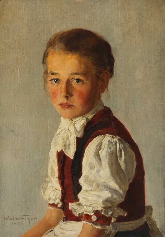 Lena Kleine Leutascherin Wall Art by Walter Thor - High-Resolution Digital Print