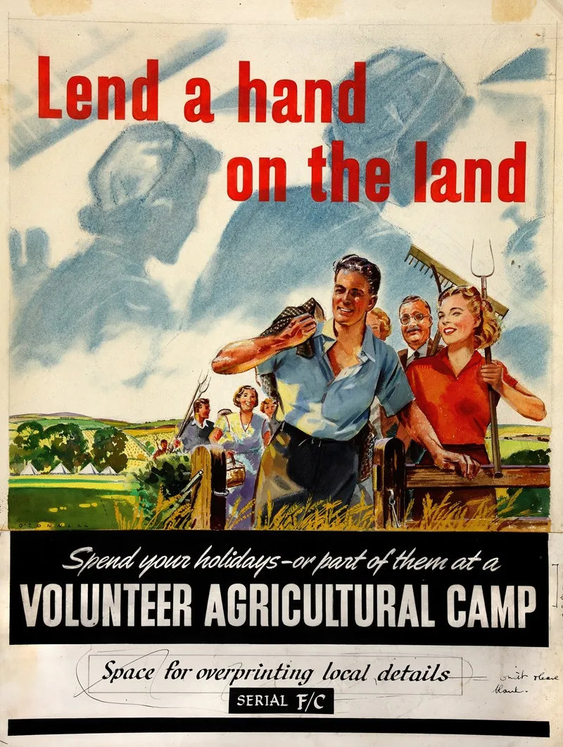 Lend A Hand On The Land Spend Your Holidays Or Part Of Them At A Volunteer Agricultural Camp Wall Art by O'Connell - High-Resolution Digital Print