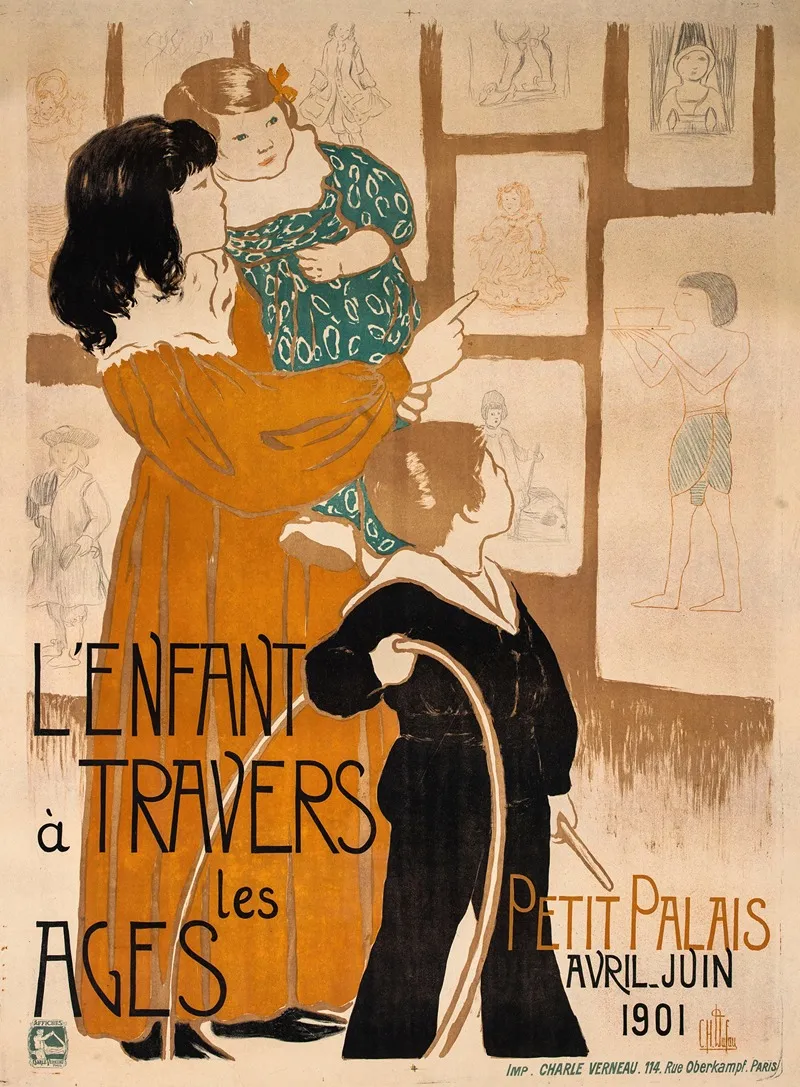Lenfant A Travers Les Ages Petit Palais Avril Juin 1901 Wall Art by Clémentine Hélène Dufau - High-Resolution Digital Print