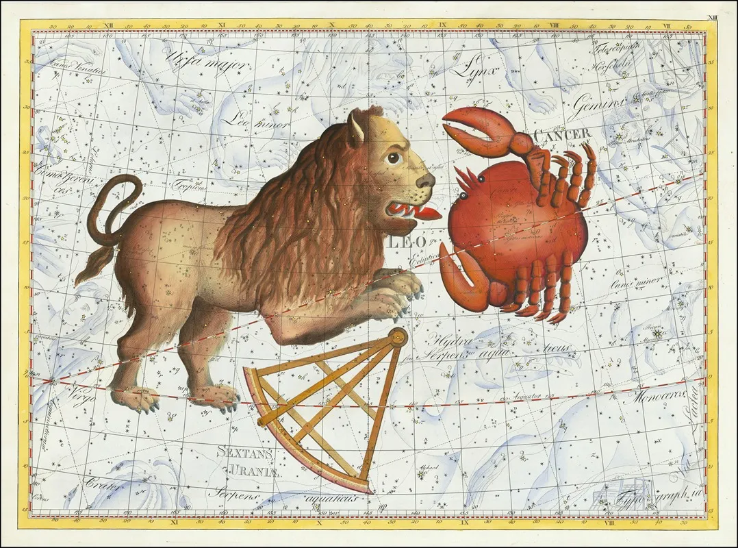Leo Sextanus Uraniae Cancer Coelum Stellatum Wall Art by Johann Elert Bode - High-Resolution Digital Print
