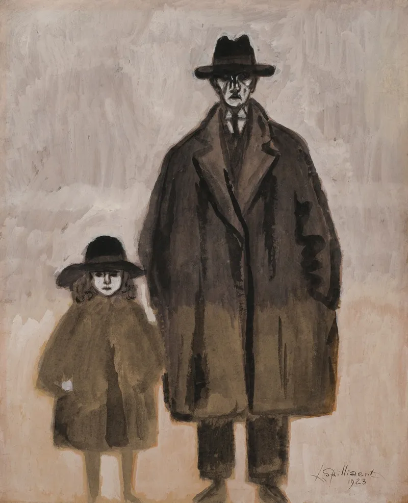 Leon Spilliaert Et Madeleine En Promenade A Ostende