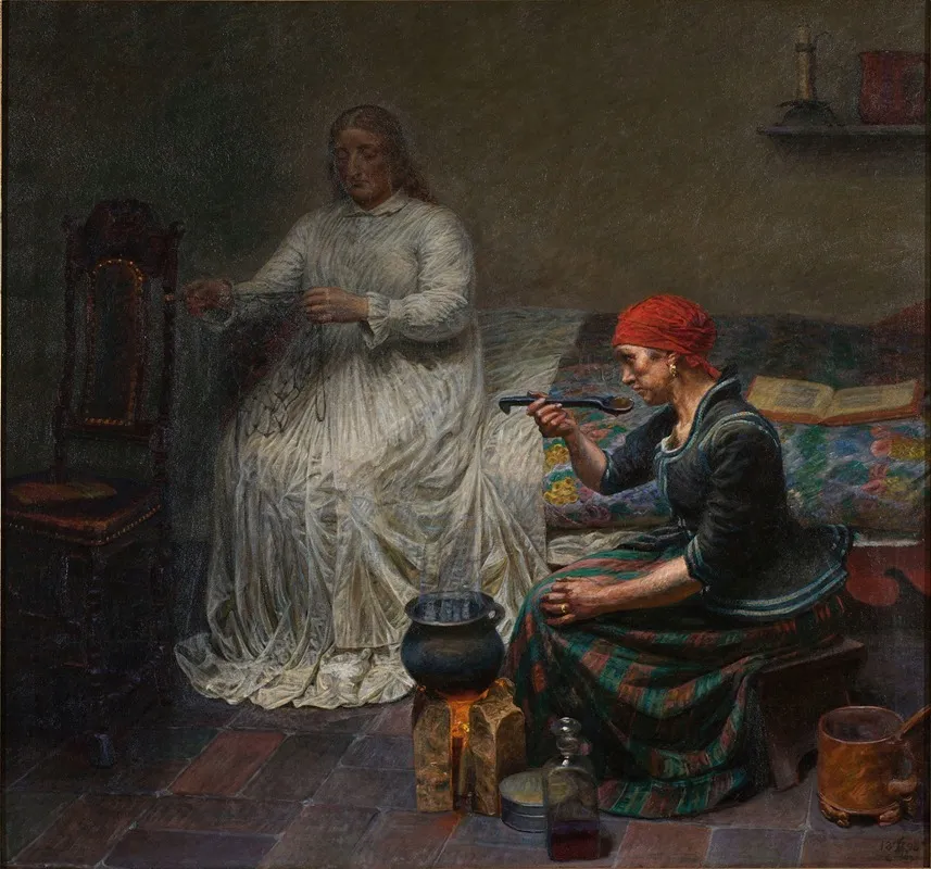 Leonora Christina In Blaataarn The Woman Is Cooking Porridge