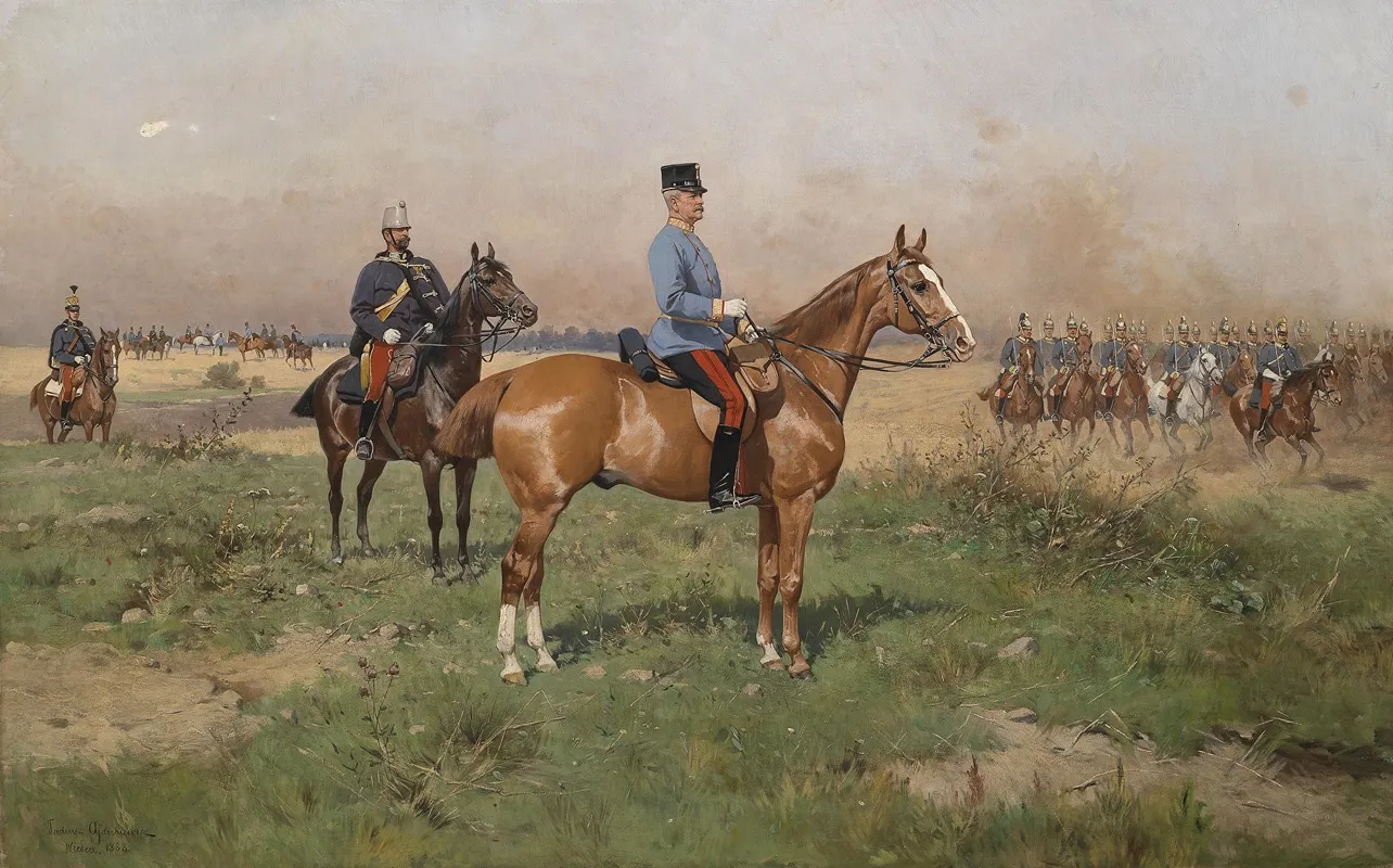 Leopold Von Croy Im Manover