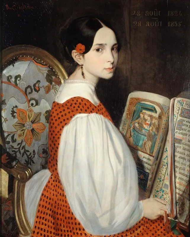 Leopoldine Au Livre Dheures Wall Art by Auguste de Châtillon - High-Resolution Digital Print