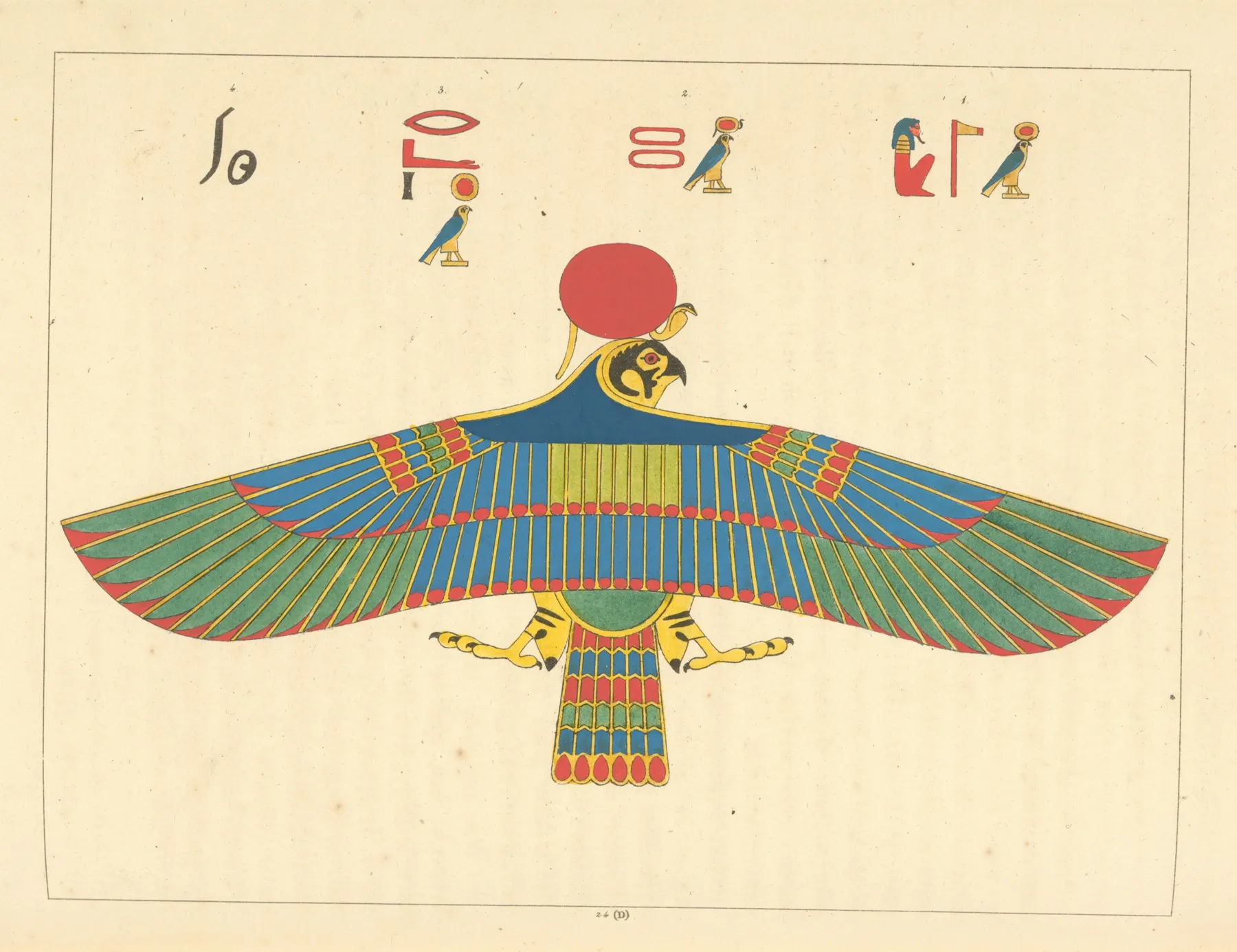 Lepervier Embleme Vivant De Phre Ra Le Soleil Wall Art by Léon-Jean-Joseph Dubois - High-Resolution Digital Print