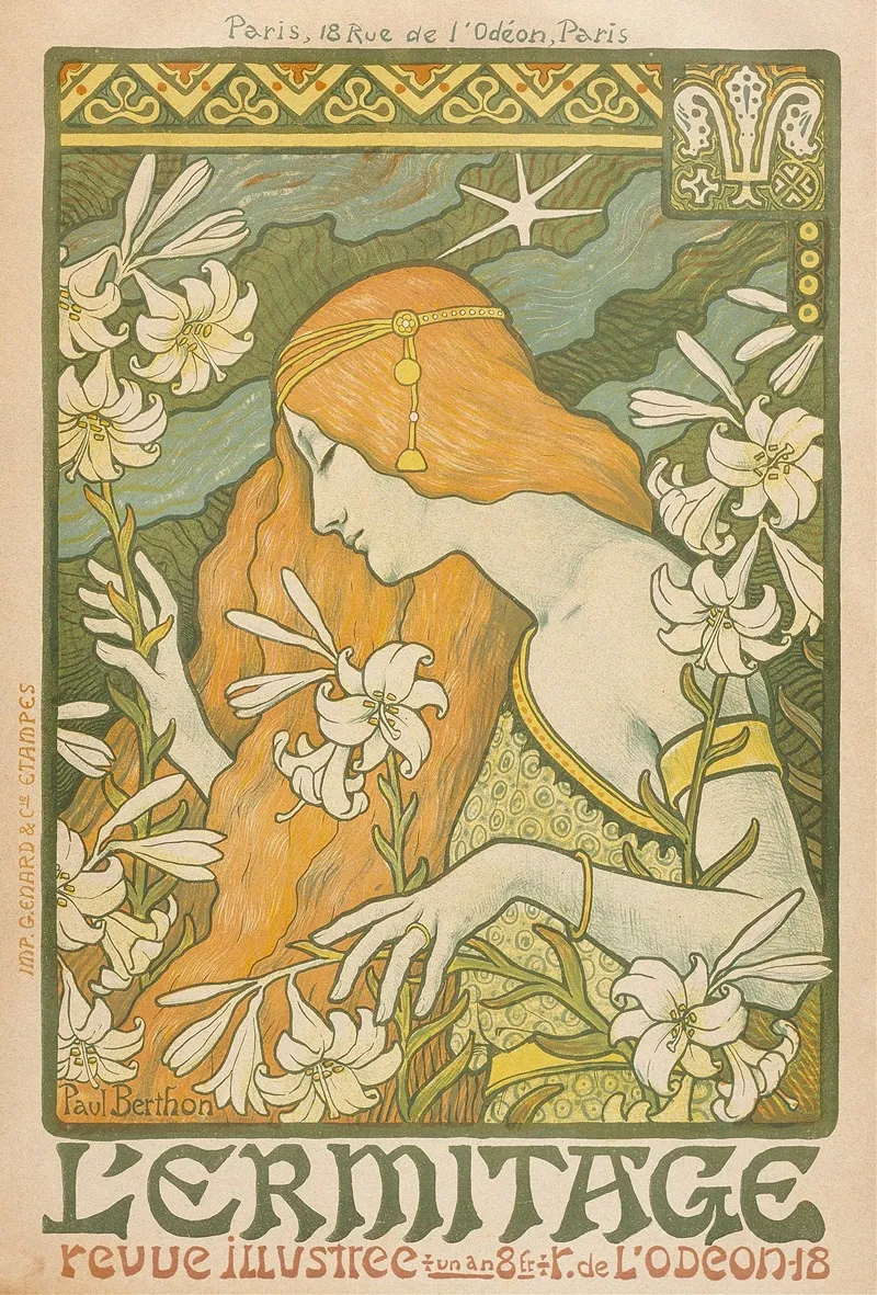 Lermitage Wall Art by Paul Berthon - High-Resolution Digital Print