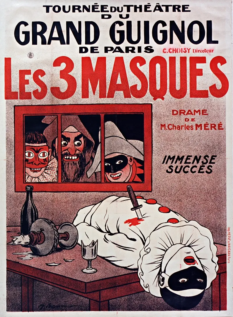 Les 3 Masques Wall Art by Adrien Barrère - High-Resolution Digital Print