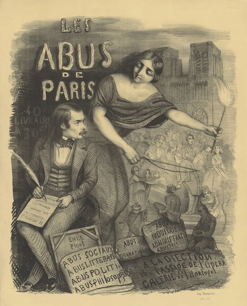 Les Abus De Paris Wall Art by Imp. Fourquemin - High-Resolution Digital Print